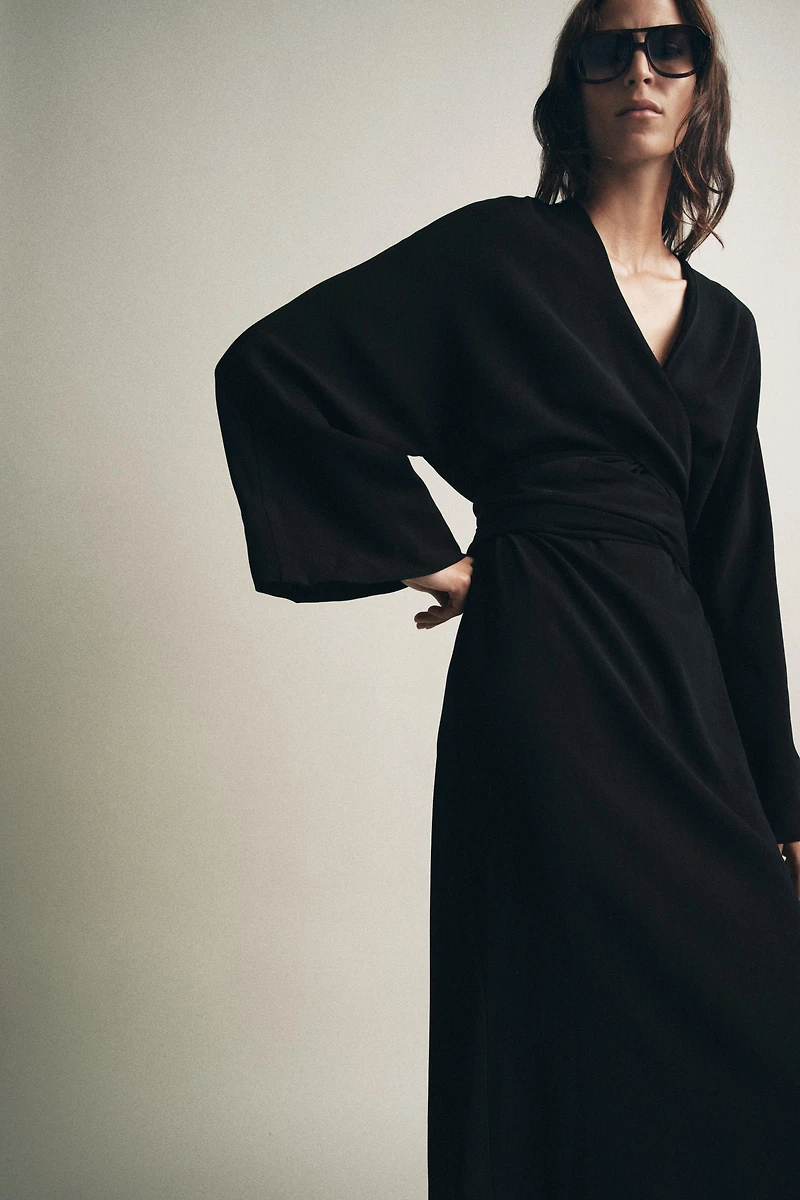ZW COLLECTION MIDI DRESS WITH TIES