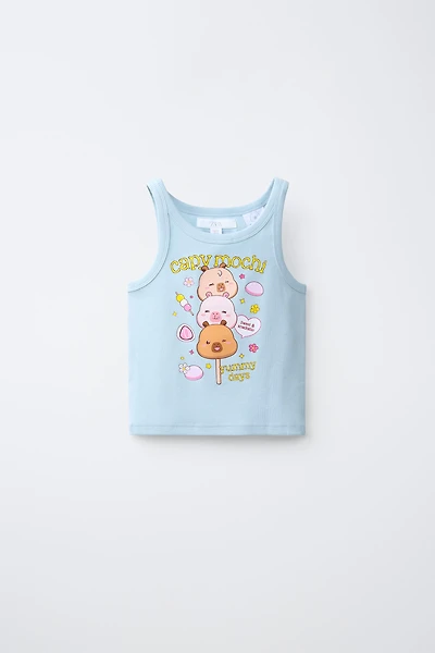 T-SHIRT CÔTELÉ CAPIBARA CAPYFUN ©