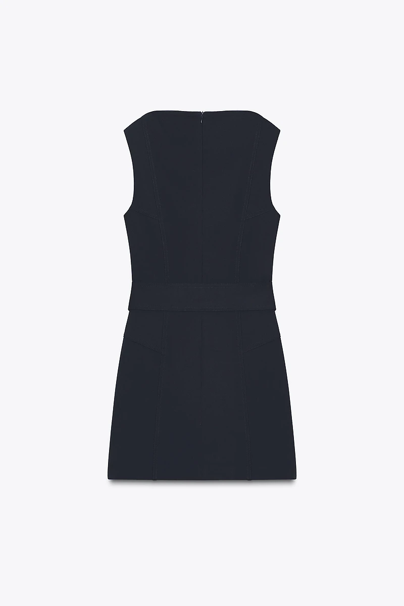 BELTED SHORT DRESS