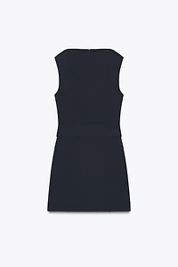 BELTED SHORT DRESS