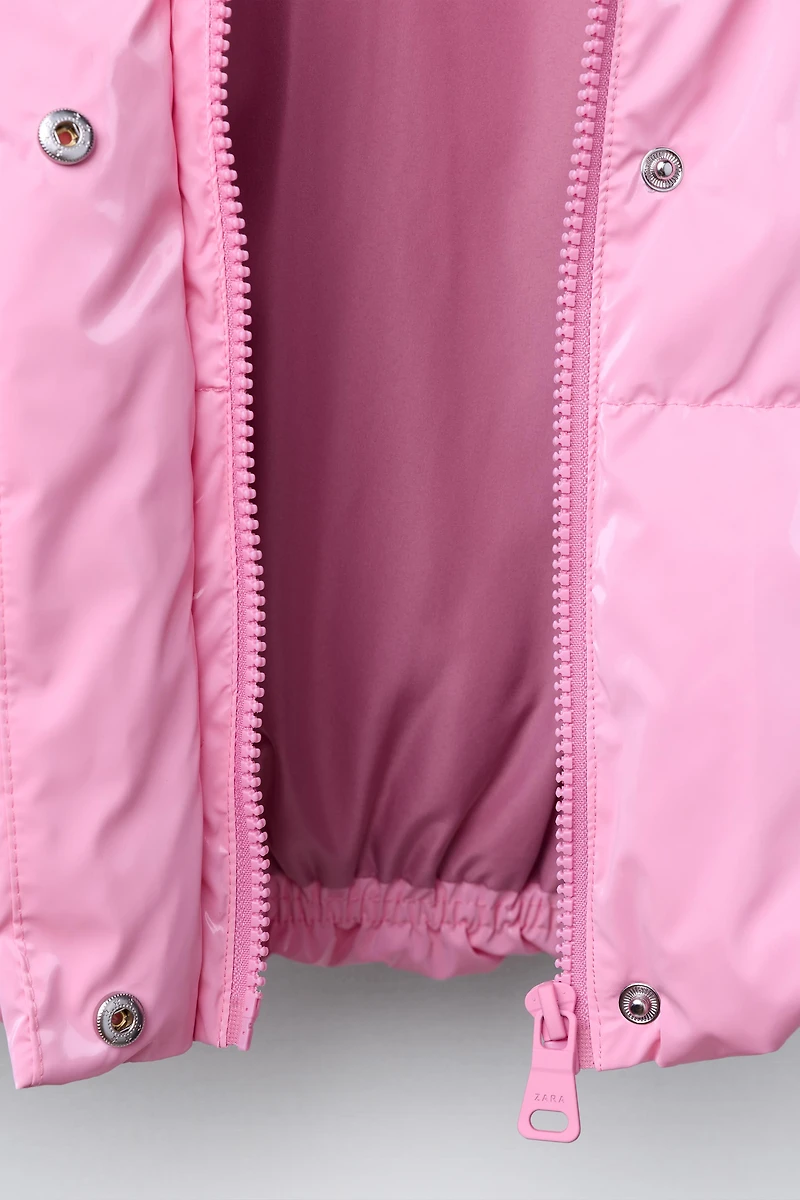 BLOUSON MATELASSÉ FINITION BRILLANTE