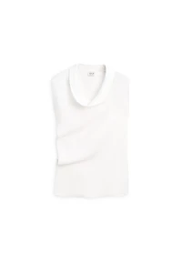 100% linen asymmetric top with cowl neck - LIMITED EDITION