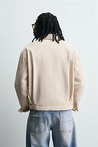 DENIM ZIP-UP JACKET