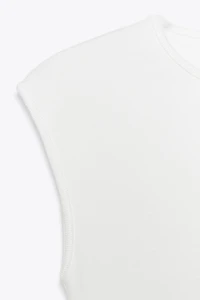STRETCH RIB T-SHIRT