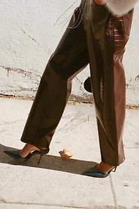 SLINGBACK ANKLE STRAP HEELS