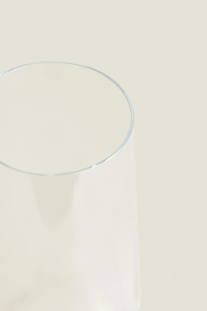 PLAIN BOHEMIA CRYSTAL FLUTE GLASS