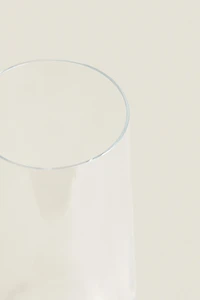 PLAIN BOHEMIA CRYSTAL FLUTE GLASS