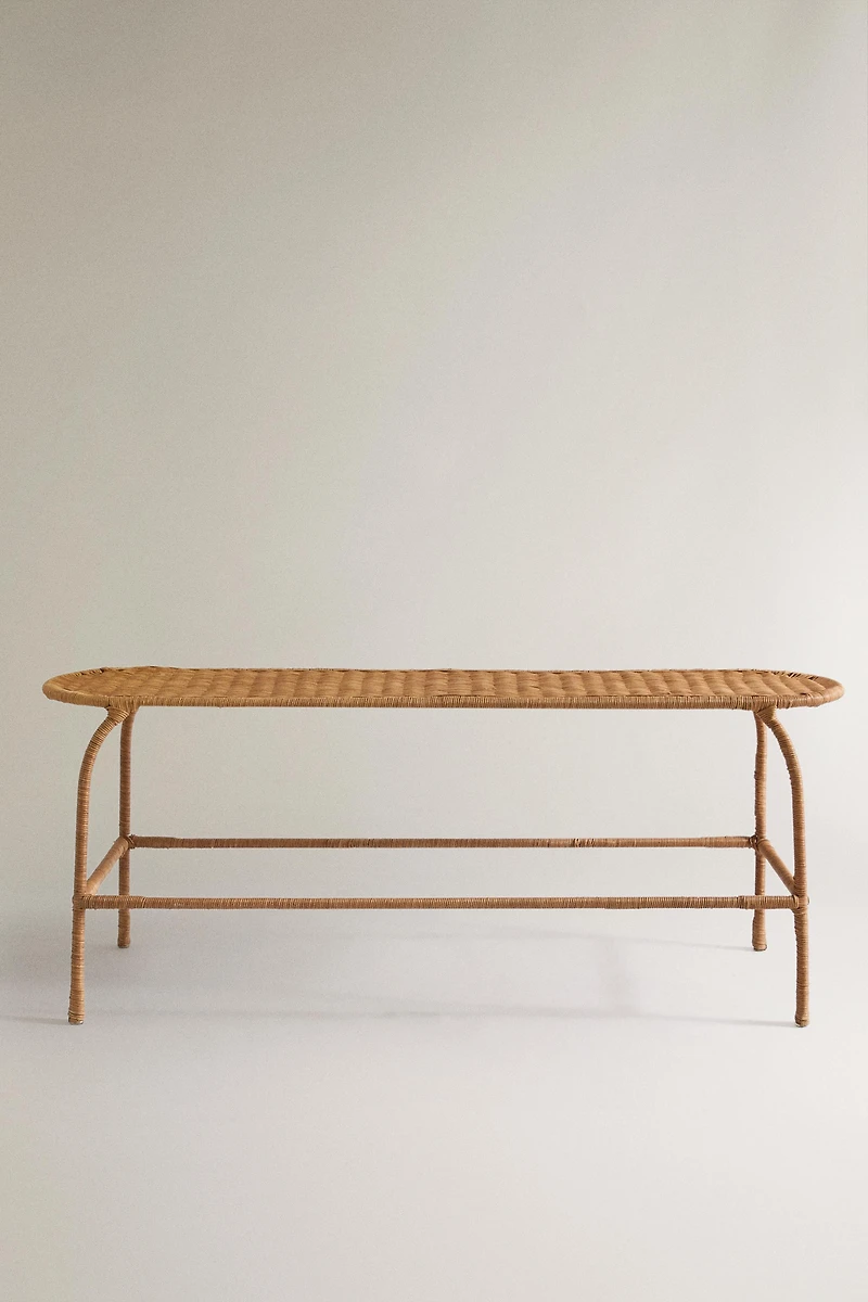 RATTAN BENCH