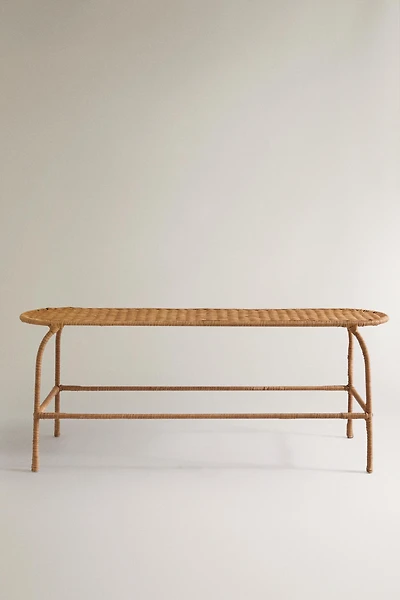 RATTAN BENCH