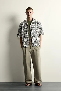 MOSAIC PRINT RELAXED FIT SHIRT