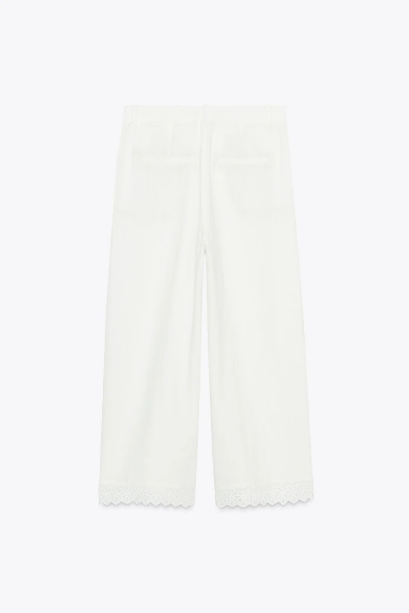 RAMIE PANTS WITH LACE TRIM