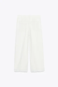 RAMIE PANTS WITH LACE TRIM