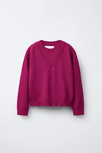 100% WOOL DOUBLE NECK JUMPER