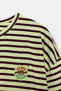 STRIPED EMBROIDERED PIPPI LÅNGSTRUMP™ T-SHIRT
