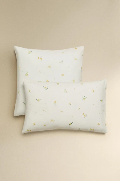 LINEN AND COTTON MIMOSA PILLOWCASE