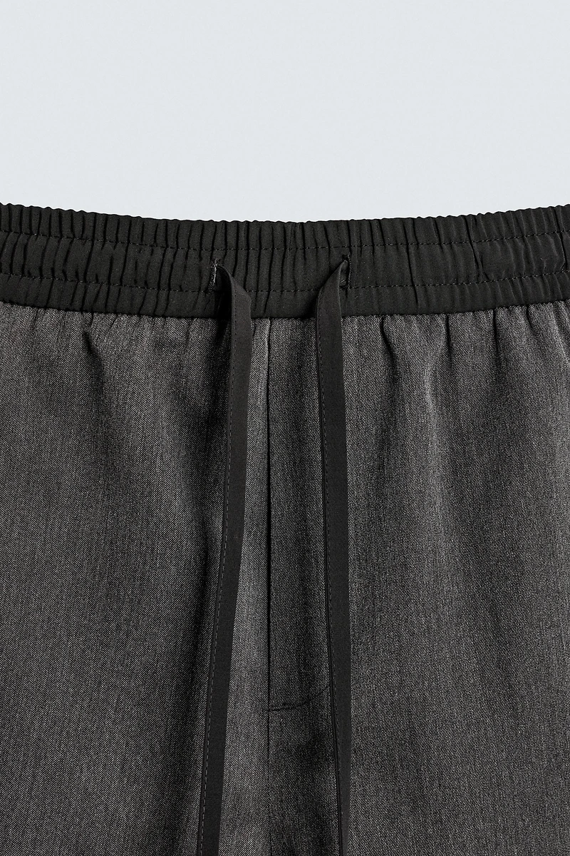 CONTRAST WAIST SHORTS