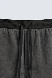CONTRAST WAIST SHORTS