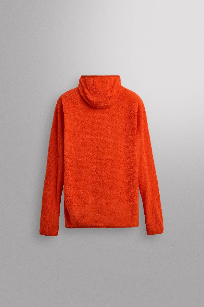TEXTURED SKI FLEECE HOODIE