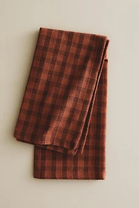PACK OF CHECK NAPKINS WITH TOPSTITCHING (PACK 2)