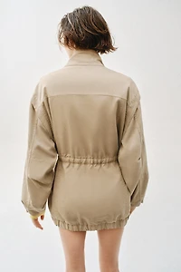LONG HIGH COLLAR JACKET