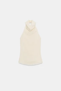 FLOWY HALTER TOP