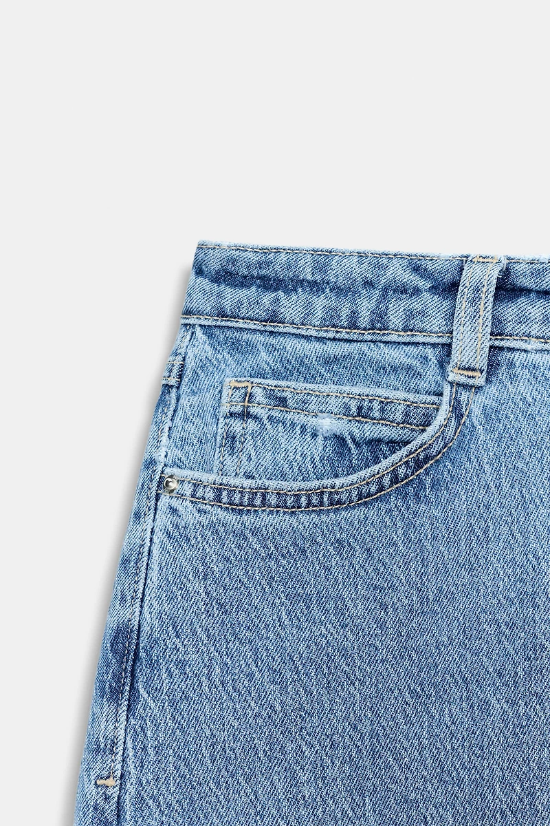 Z1975 DENIM MIDI SKIRT WITH SLIT