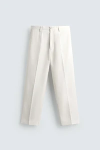 REGULAR FIT VISCOSE - COTTON PANTS