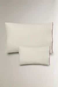 TAIE D’OREILLER ENFANT COTON POINT COQUILLE