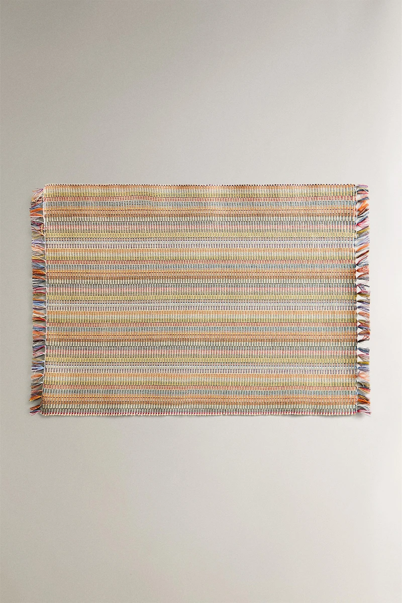 SET OF STRIPED COTTON PLACEMATS (SET OF 2)