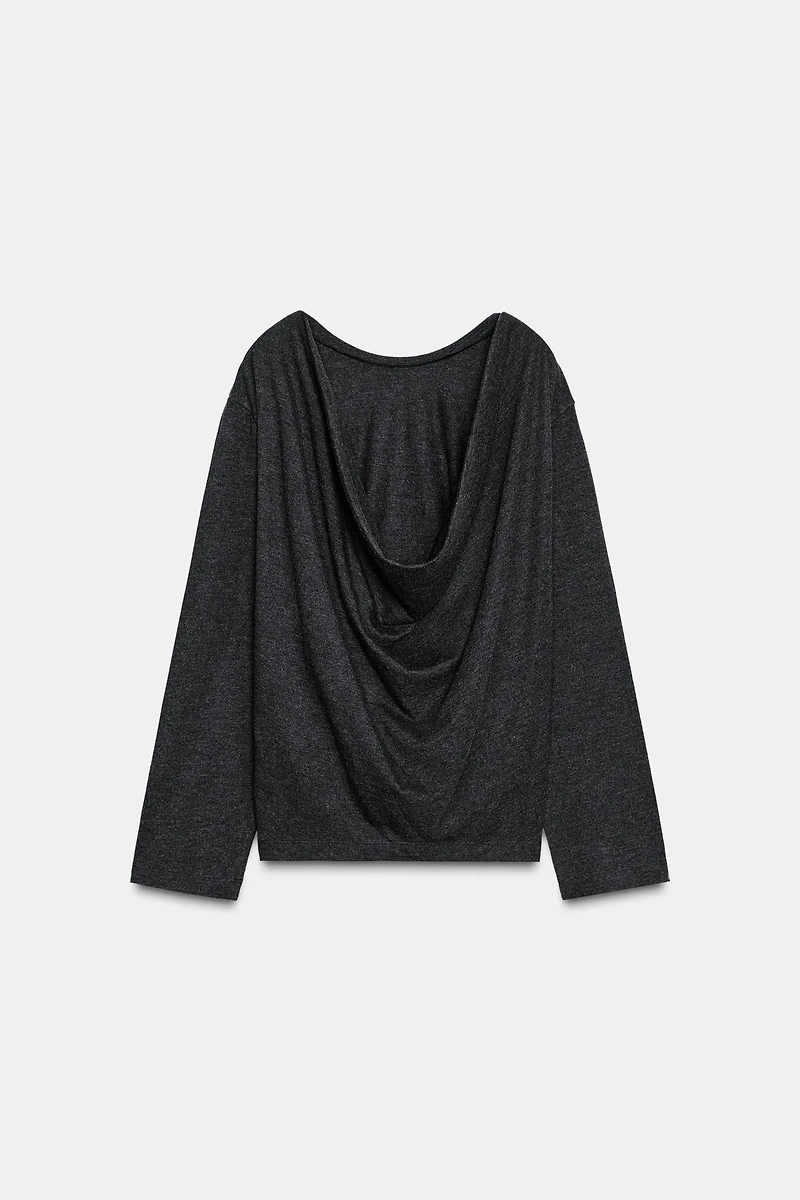 SOFT DRAPED BACK TOP