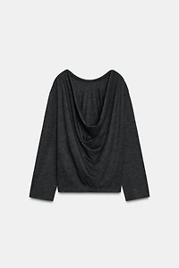SOFT DRAPED BACK TOP