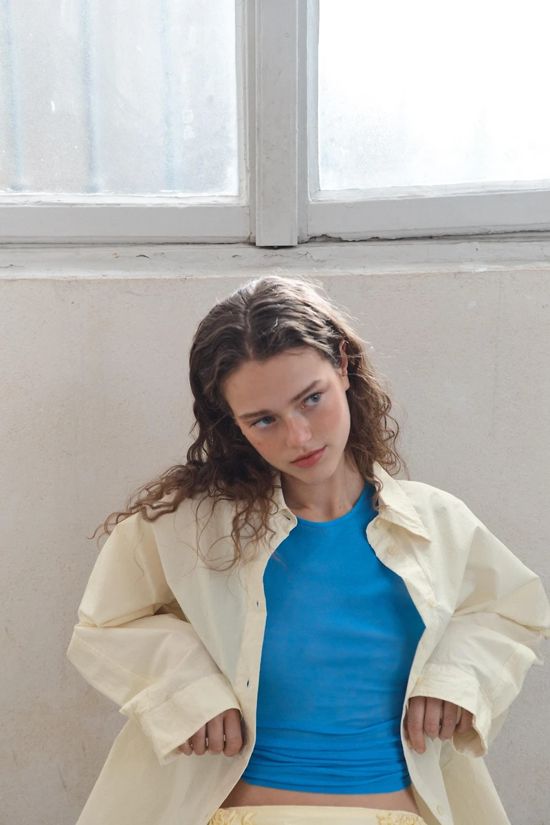 OVERSIZED POPLIN SHIRT