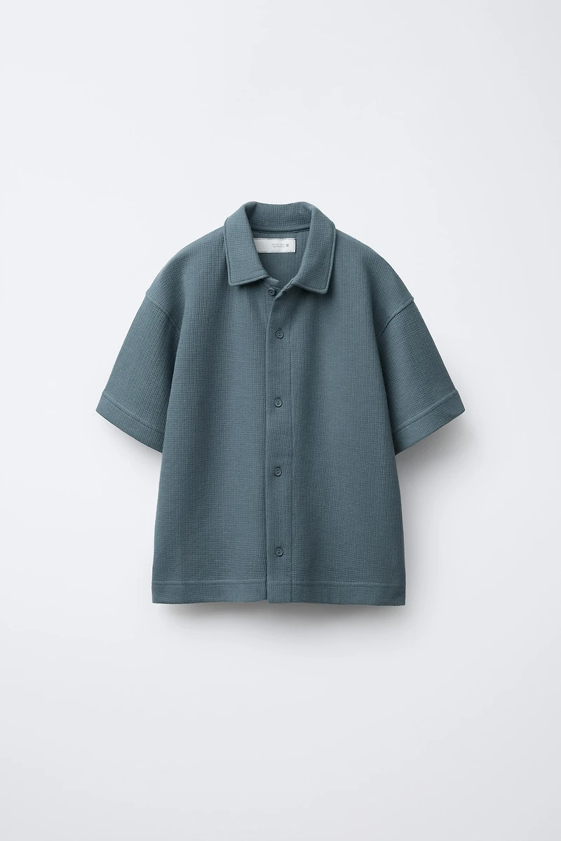 CHEMISE EN MAILLE À TEXTURE