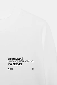 LONG SLEEVE TEXT T-SHIRT