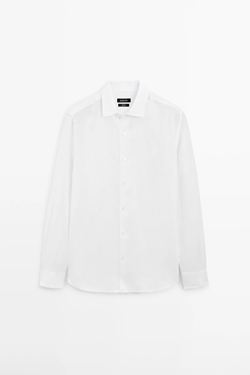 Extra fine regular fit linen shirt