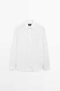 Extra fine regular fit linen shirt