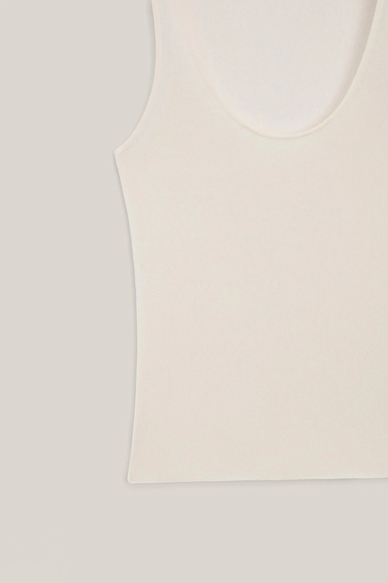 Semi-sheer strappy silk blend top - LIMITED EDITION