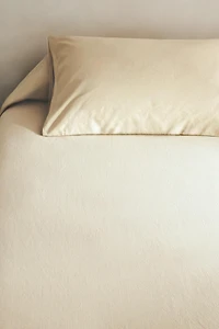 TEXTURED COTTON DUVET COVER