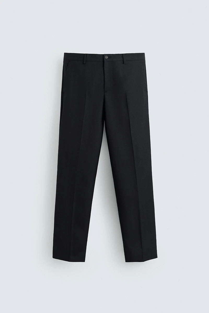 HERRINGBONE SUIT PANTS