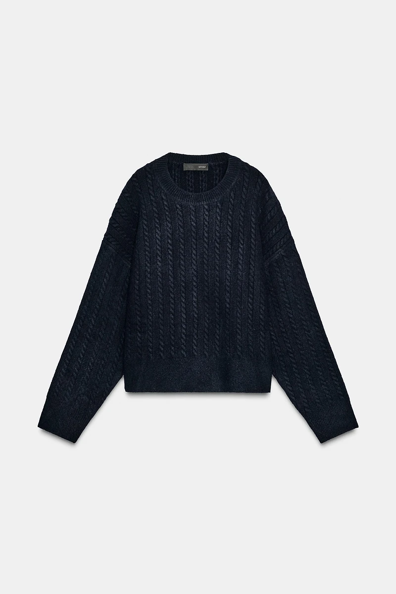 CABLE KNIT SWEATER