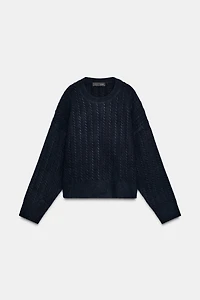 CABLE KNIT SWEATER