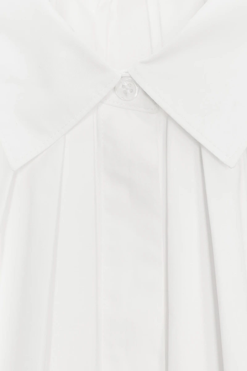 ZW COLLECTION PLEATED BALLOON SLEEVE SHIRT