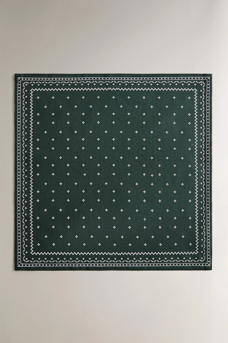 SET OF CHRISTMAS WINTER COTTON NAPKINS (SET 2)