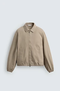 WASHED COTTON REGULAR FIT JACKET