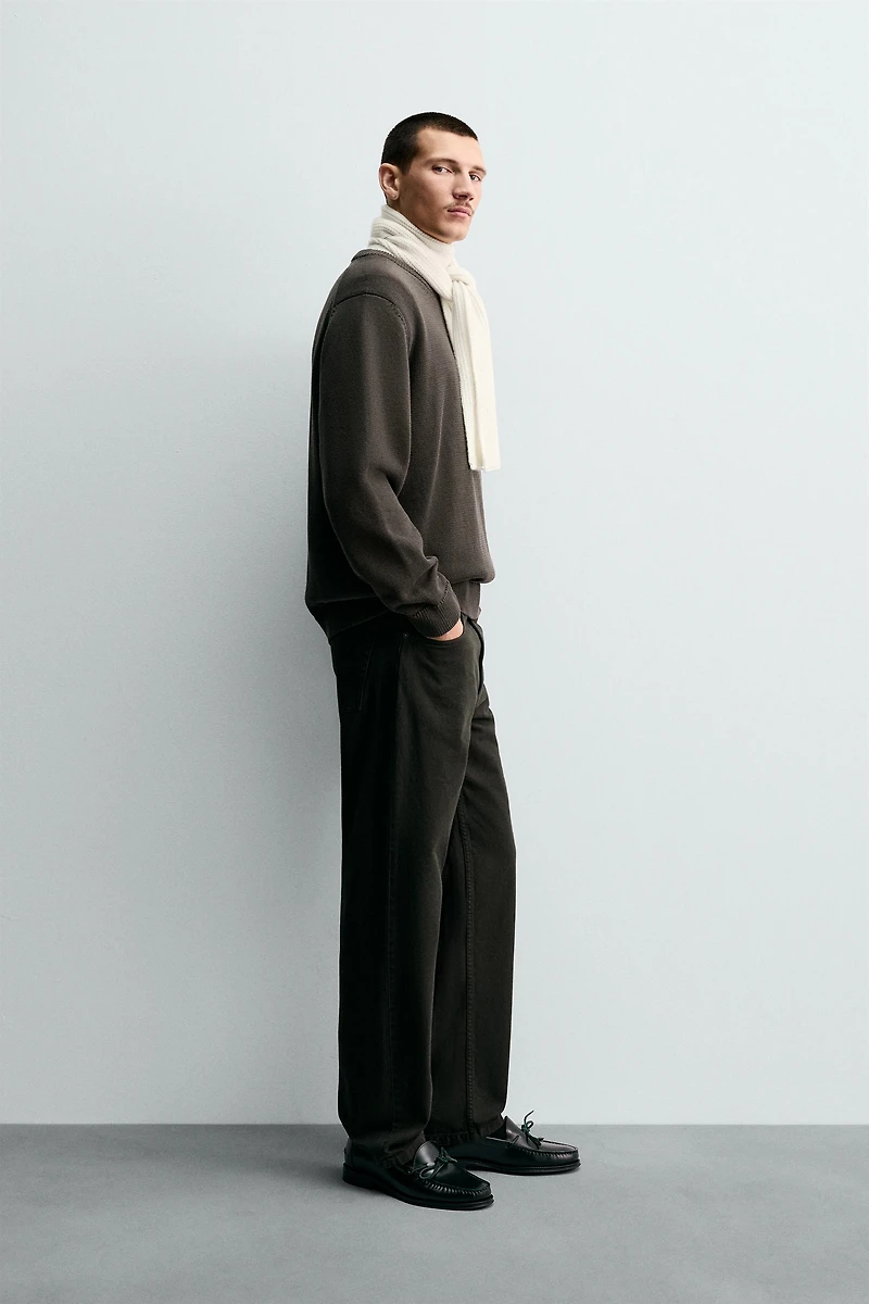REGULAR FIT COTTON SWEATER