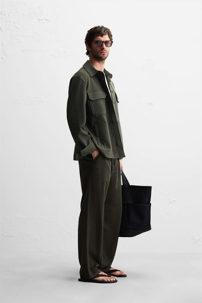 COMFORT TEXTURED OVERSHIRT