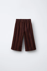 STRIPED FINE WALED CORDUROY PANTS