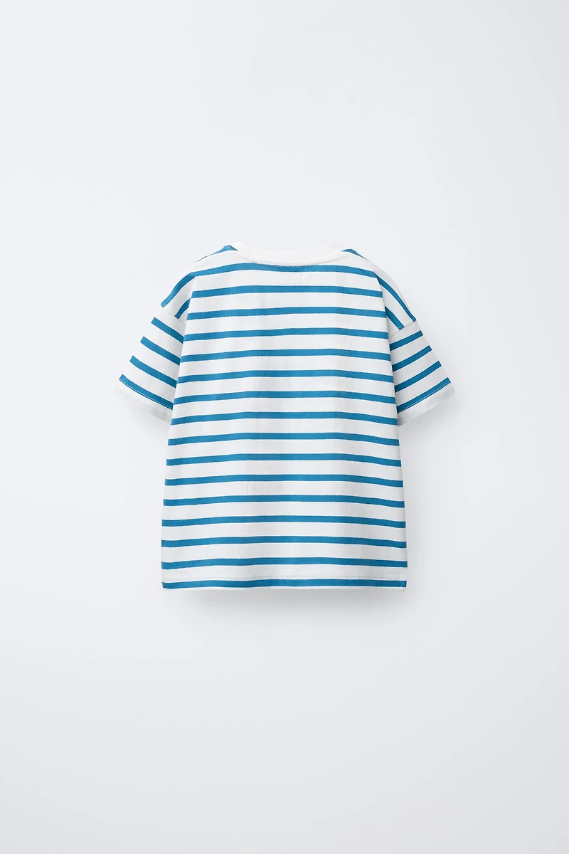 T-SHIRT IMPRIMÉ RAYURES