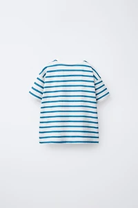 T-SHIRT IMPRIMÉ RAYURES