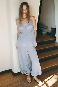 TOP SEMI-TRANSPARENT DRAPÉ